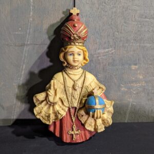 Italian Handpainted Resin Wall Plaque of The Child of Prague (SOLD)