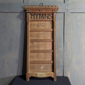 Very Handsome Carved Vintage Five Hymn Hymn Board from St Mary's Port Dinorwic (SOLD)