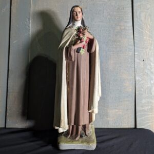 Antique Small to Medium Relgious Statue of St Terese 'The Little Flower' (SOLD)