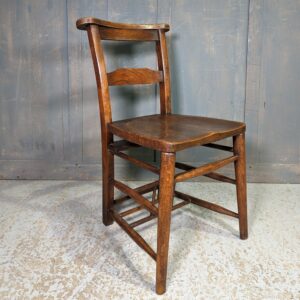 Excellent & Strong Elm & Beech Vintage Church Chapel Chairs from St John's High Wycombe (SOLD)