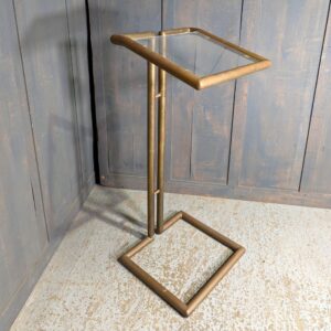 Modernist 1980's Brass & Perspex Ambo Church Reading Desk Lectern (SOLD)