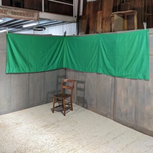 Very Large & Long Grass Green Linen Altar Covering (SOLD)
