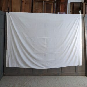 Large Plain White Linen Altar Cloth Covering (SOLD)