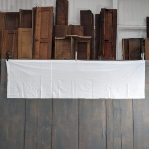 Simple Long White Linen Altar Covering Cloth (SOLD)