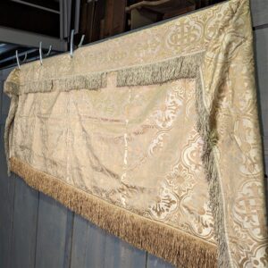Beautiful Antique Two Part Silk Brocade Altar Frontal with Superfrontal/Top Cloth (SOLD)
