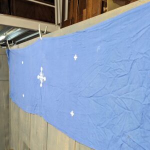 Long Emboridered Blue Altar Top Cloth (SOLD)