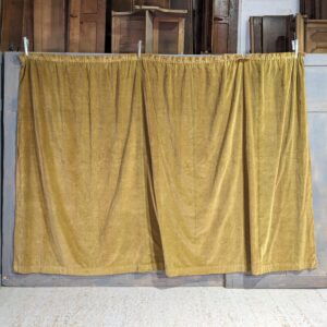 Very Large Deep Mustard Good Quality Velvet Church Curtain (SOLD)