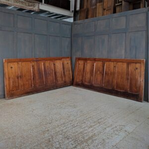 Pair of Victorian Baltic Pitch Pine Church Panels Panelling (SOLD)