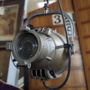 Silver 1950's Vintage Theatre Light by Strand Electrics (SOLD)