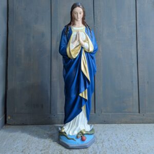 Religious Statue Blue & Gold Immaculate Conception Our Lady the BVM (SOLD)