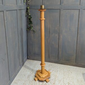 Large Pale Oak Modern Paschal Candlestand from Our Lady Star of the Sea (SOLD)