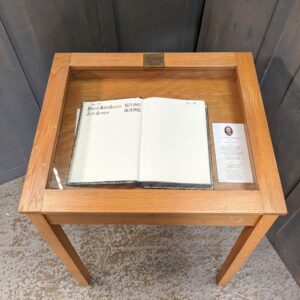 Light Oak Glazed Church Book Display Case (SOLD)