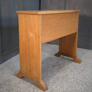 Smaller Size Mid Century Oak Church Organist Pianist Storage Bench (SOLD)