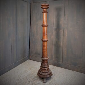 Impressive Large Victorian Oak Church Paschal Candlestick (SOLD)