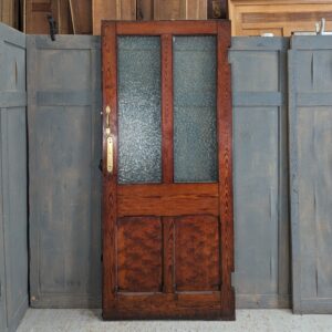 Victorian Glazed Quarter Sawn Pitch Pine Welsh Church Door (SOLD)