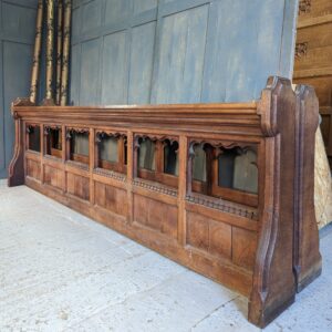 St Barnabas Open Gothic Antique Oak Choir Fronts Panels Panelling (SOLD)