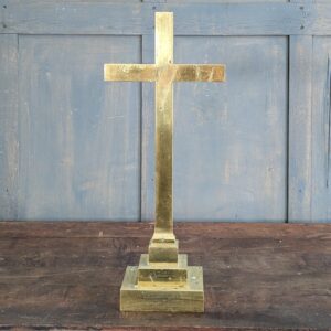 1930's Vintage Merllyn Gwyn Commemorative Brass Altar Cross (SOLD)