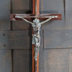Chrome Plated Modern Crucifix (SOLD)