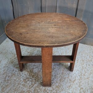 Oak Vintage Mid Century Stickley Style Small Oval Table (SOLD)