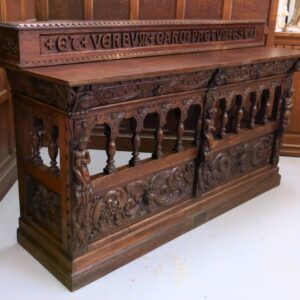 Spectacular Hand Carved Elizabethan Style Altar with Gradine (SOLD)