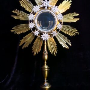Spectacular and Unrestrained Antique French Monstrance With Stones (SOLD)