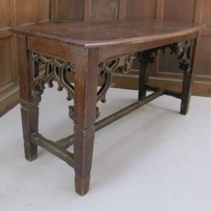 Smaller Size Highly Carved Oak Altar From Muswell Hill URC 1900 (SOLD)