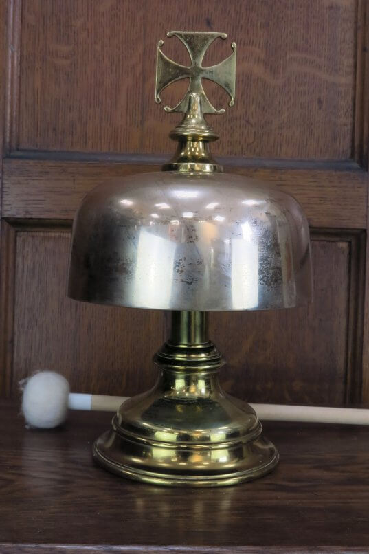 Original Old Solid Brass Sanctus Gong / Bell (SOLD)