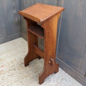 Smaller Size Compact Vintage Oak Prie Dieu Prayer Desk from St James by the Park (SOLD)