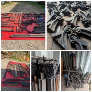 Antique Giant Gothic Church Panelling Screen Puzzle Project -SOLD-