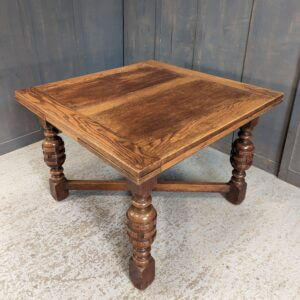 Good Size Classic 1930's Oak Draw Leaf Table from Deal Convent