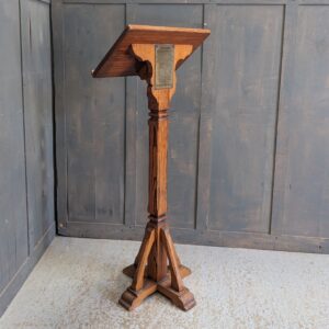 WW1 Pitch Pine Memorial Pedestal Church Lectern Ambo from Fishponds Methodist Church Bristol