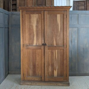 Splendid Antique Gothic Oak Vestry Church Wardrobe Cupboard