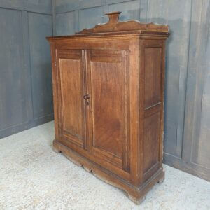 Beautiful Vintage Elm Prayer Book Cupboard Bookcase from Northop Hall