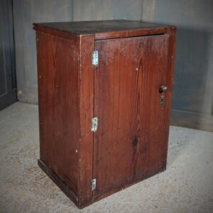 Small Antique Pitch Pine Church Organists Music Cupboard