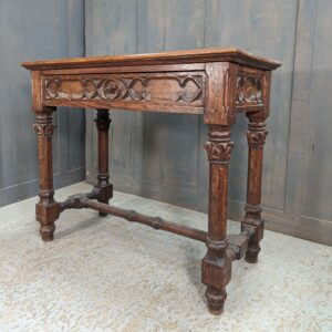 Highly Carved Beautiful Small Occasional Table with Poor Top