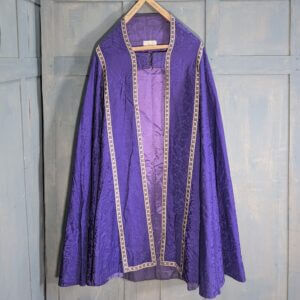 Vintage Thomas Brown of Manchester Purple Damask Cope with Orphreys