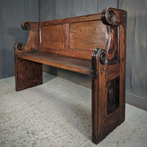 St Mary Twickenham William IV Antique Narrow Pine Church Chapel Pew Bench