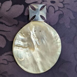 Hallmarked 1932 Solid Silver & Mother of Pearl Church Baptismal Shell by Andrew Mobray