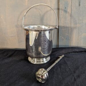 Aspergillum Holy Water Shaker & Pail Ex Property of Priest