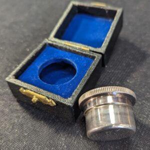 Quality Vintage Catholic Travelling Holy Oil Stock — Infirmorum in Case Ex-Property of Priest