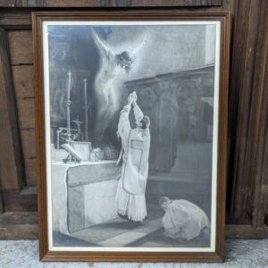 The Holy Sacrifice of the Mass, Framed Black & White Print