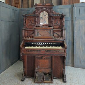 Splendid 19th Century American Gothic Harmonium Organ by Boyd of Chicago