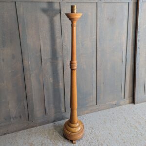 Oak Mid-Century Paschal Candlestick from Deal Convent