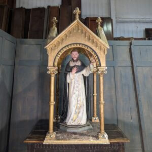 Continental 18th Century/Early 19th Century Grand Statement Gold Statue Canopy