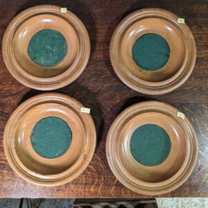 Hand Turned Oak Church Collection Plates