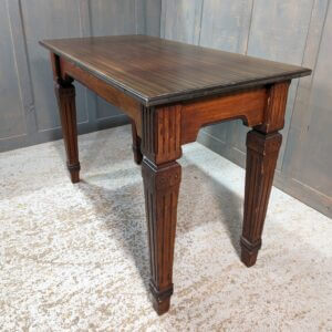 Greco Roman Style 1900's Pitch Pine Table with Sympathetic Modern Top