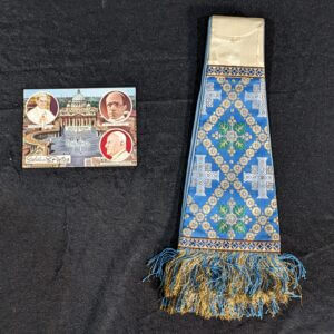 Smaller Size Blue & Cream Stole with Different Crosses