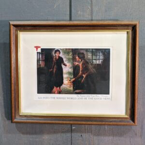 Framed Vietnamese Version of the Joyful Visitation of Young Mary to her cousin Elizabeth