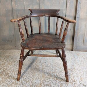 Victorian Elm and Beech Captains Armchair