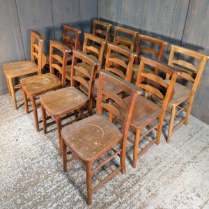 Strong Scruffy Double-Ladderback Church Chapel Chairs from Southend Elim Pentecostal Church